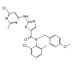 2-(6-chloro-2-methylpyrimidin-4-ylamino)-N-(2-chloro-6-methylphenyl)-N-(4-methoxybenzyl)thiazole-5-carboxamide