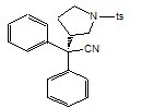 (s)-3-(1-cyano-1,1-diphenylmethyl)-1-tosyloxypyrrolidine