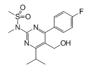 4-(4-Fluorophenyl)-6-isopropyl-2-[(N-methyl-n-methylsulfonyl)amino] pyrimidine-5-yl-methanol