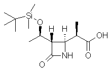 (3S,4S)-3-((R)-(tert-Butyldimethyl-silyloxy)ethyl)- 4((R)-carboxyethyl)-2-azetidinone