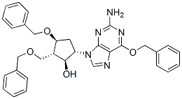 (1S,2S,3S,5S)-5-(2-Amino-6-(benzyloxy)-9H-purin-9-yl)-3-(benzyloxy)-2-(benzyloxymethyl)cyclopentanol