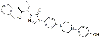 2-(1S,2S)-1-Ethyl-2-bezyloxypropyl-2,4-dihydro-4-4-4-(4-hydroxyphenyl)-1-piperazinyl phenyl-3H-1,2,4-triazol-3 -one