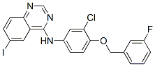 6-Iodo-4-3-chloro-4-(3-fluorobenzyloxy)anilino quinazoline