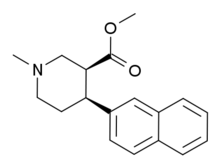 N,O-Dimethyl-4β-(2-naphthyl)piperidine-3β-carboxylate