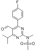 4-(4-Fluorophenyl)-6-isopropyl-2-[(N-methyl-N-methylsulfonyl) amino] pyriminl-5-yl-formyl