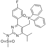 Diphenyl[4-(4-fluorophenyl)-6-isopropyl-2-[(N-methyl-N-methylsulfonyl) amino] pyrimidine-5-yl-methyl]