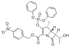 (1β-methylvinylphosphate)[4R-[4α,5β,6β(R)]]-3-[(diphenoxyphosphinyl)oxy]-6-(1-hydroxyethyl)-4-methyl-7-oxo-1-azabicyclo[320]hept-2-ene-2-carboxylicacid,(4-nitrophenyl)methyl ester