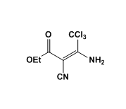 (E)-ethyl 3-amino-4,4,4-trichloro-2-cyanobut-2-enoate