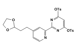 2-(4-(2-(1,3-dioxolan-2-yl)ethyl)pyridin-2-yl)pyrimidine-4,6-diyl bis(4-methylbenzenesulfonate)